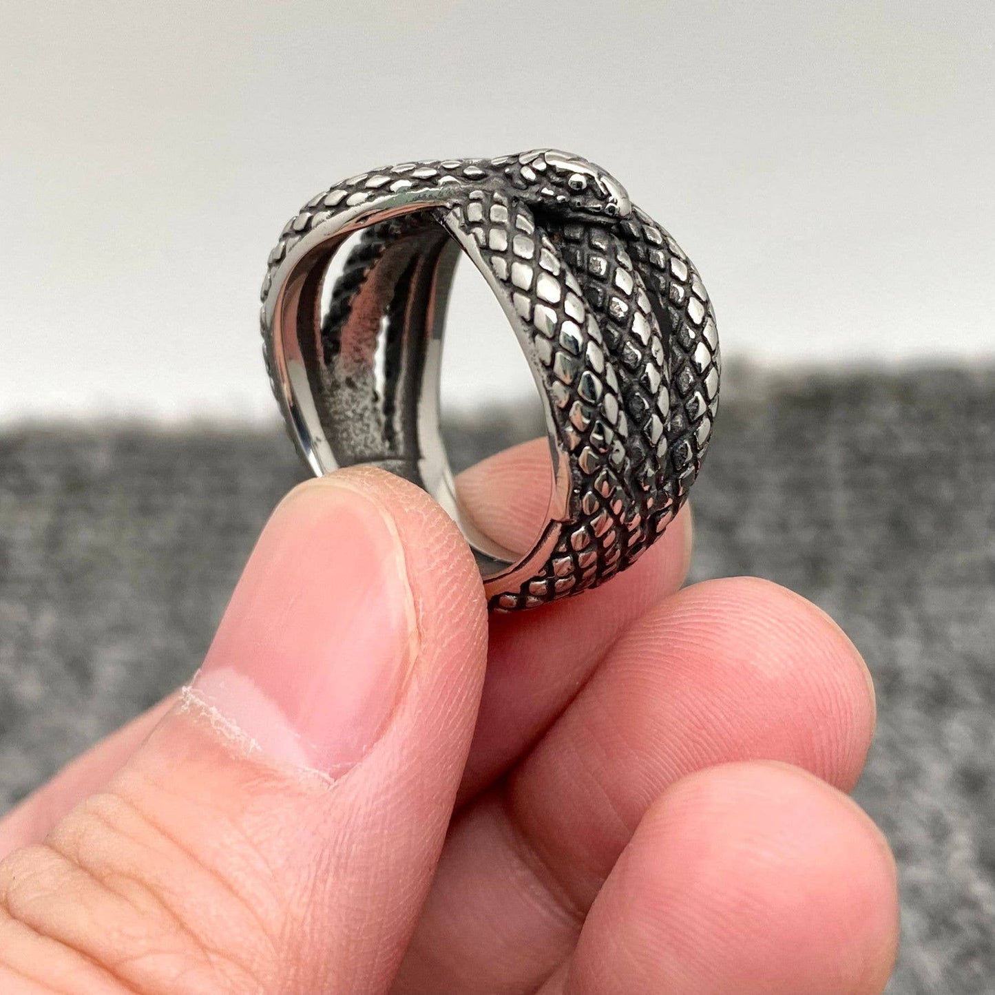 Snake Stainless Steel Unisex Ring