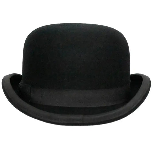 Fleming Black Wool Derby by 9th Street Hats - Open Sizing 6