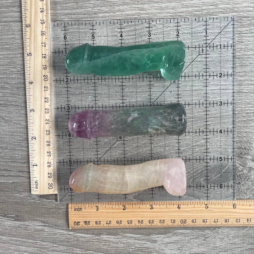 Fluorite Phallic Carving – Penis - Crystal Figurine for Retail
