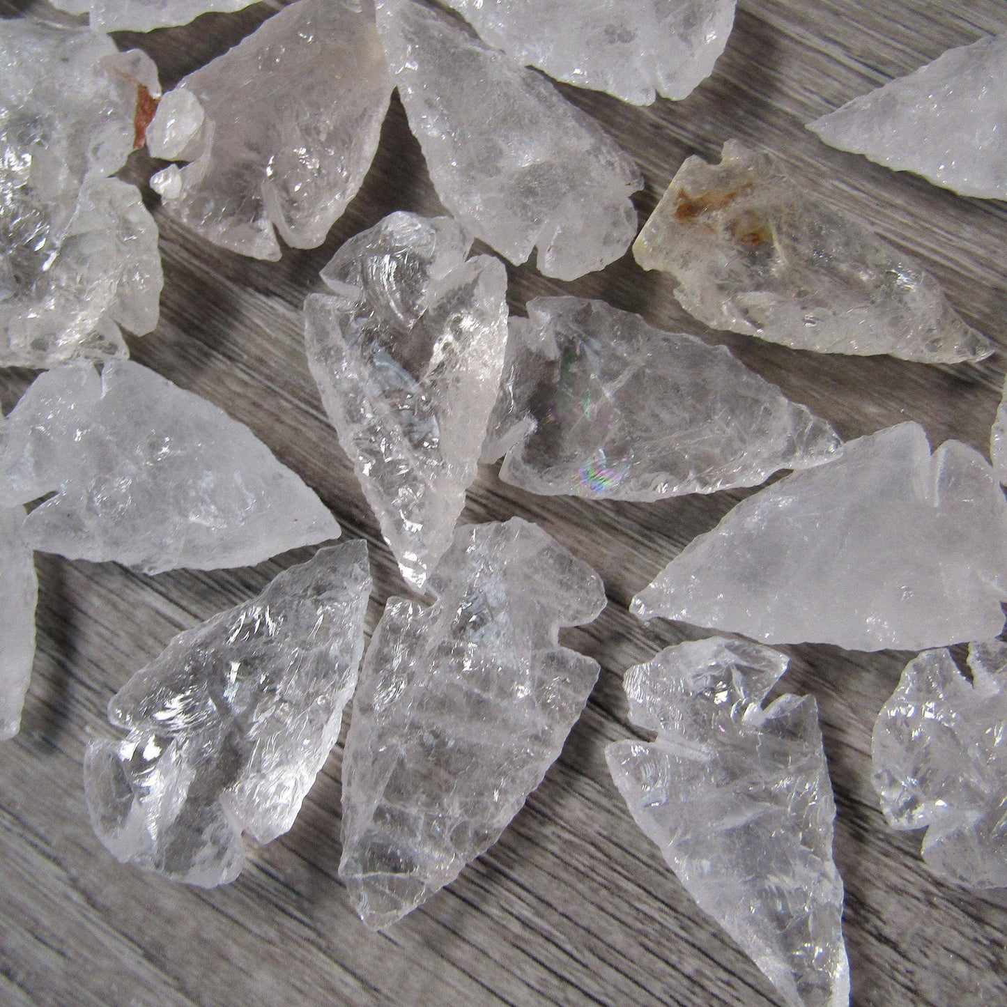 Gemstone Knapped Arrowheads
