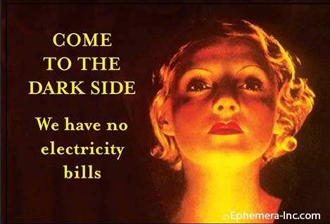 Magnet-COME TO THE DARK SIDE. We have no electricity bills