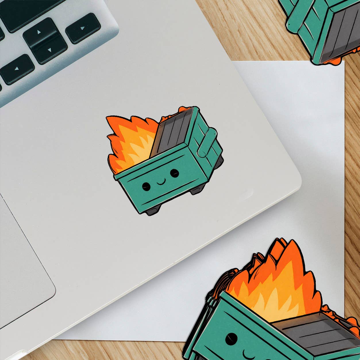 Happy Dumpster Fire Sticker