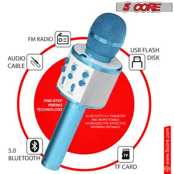 Wireless Karaoke Microphone - Gold Color