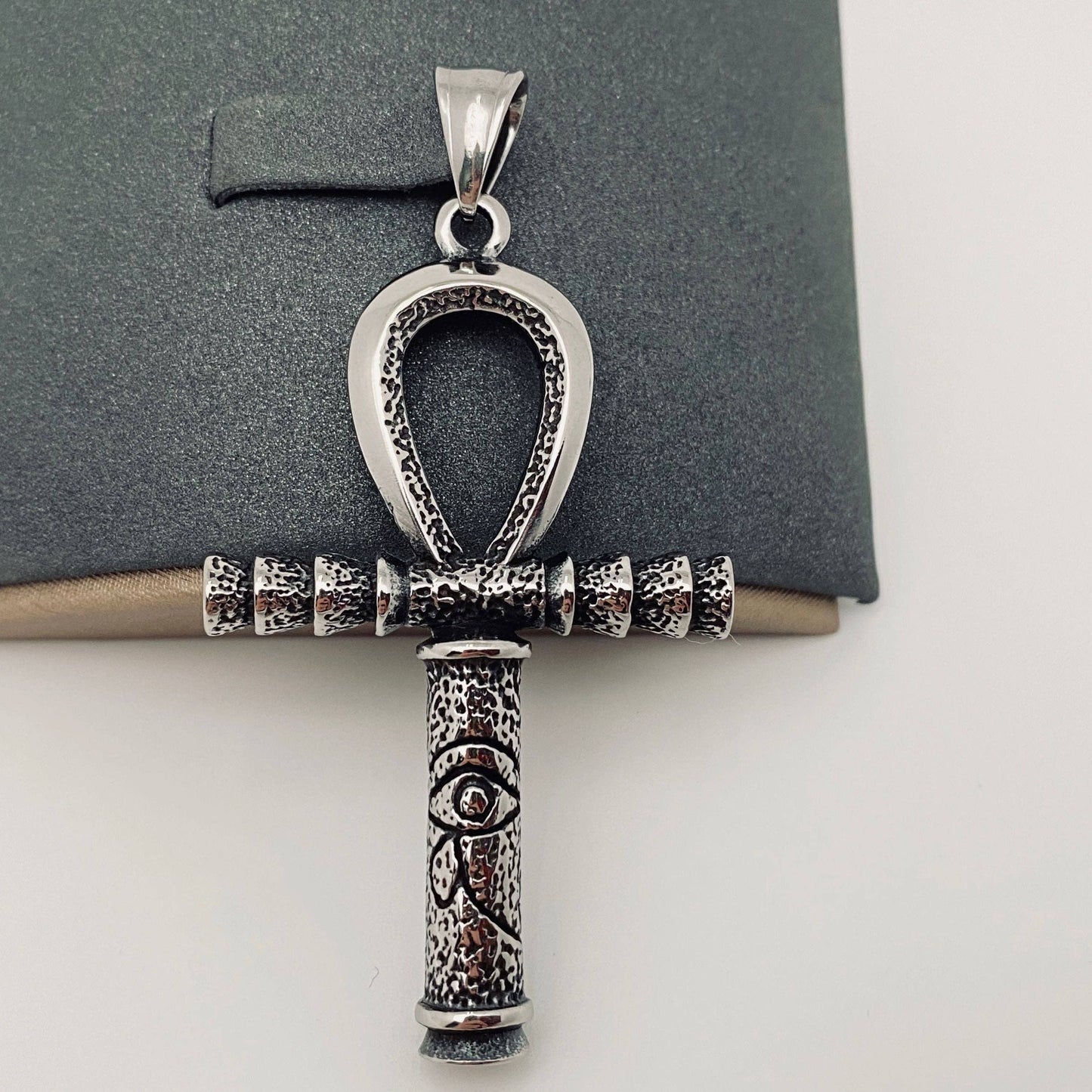 Stainless Steel The Ankh Scepter Charm Pendant - MJ/MNP