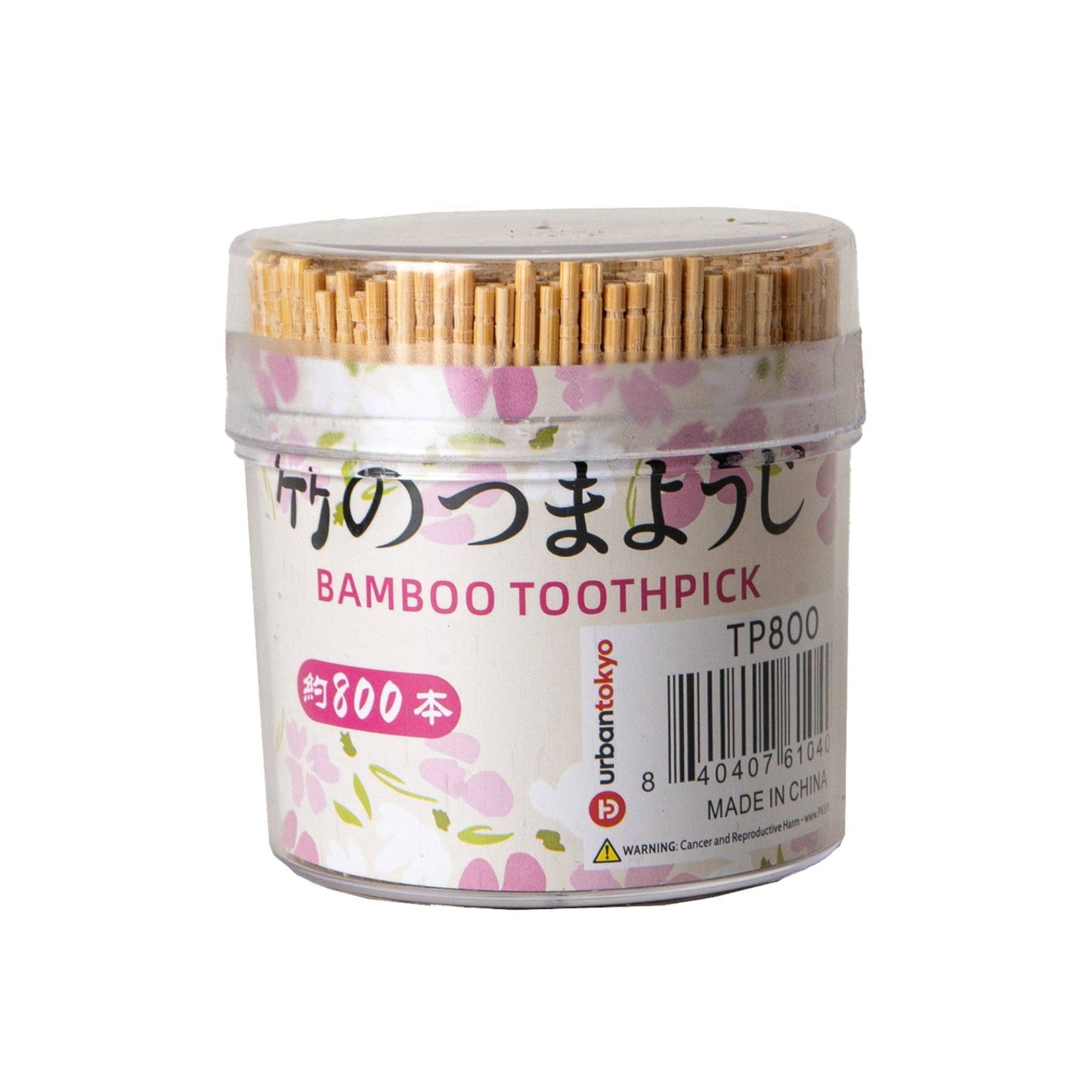 Bamboo Toothpicks 800pc Set (12/72)