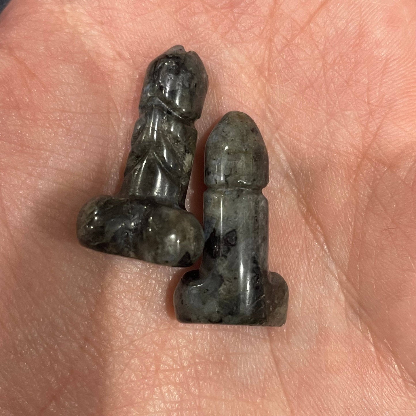 Crystal Phallic Figurine - Penis – Small Carved Gemstone Statue