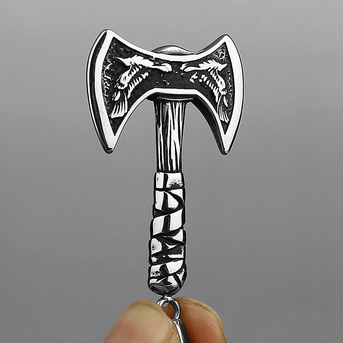 Double-headed Axe Stainless Steel Pendant