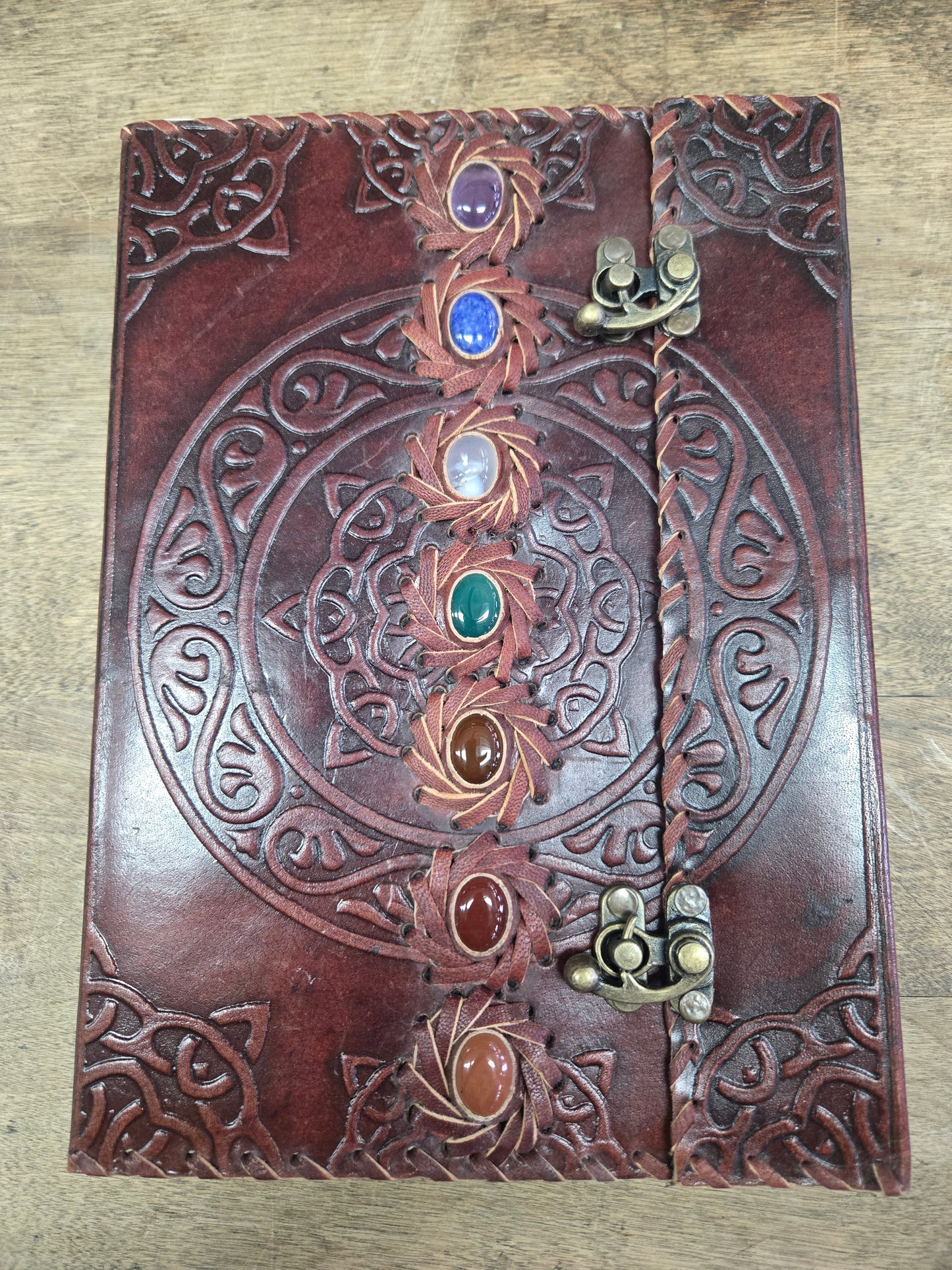 Chakra Large 10"x7" Leather Journal