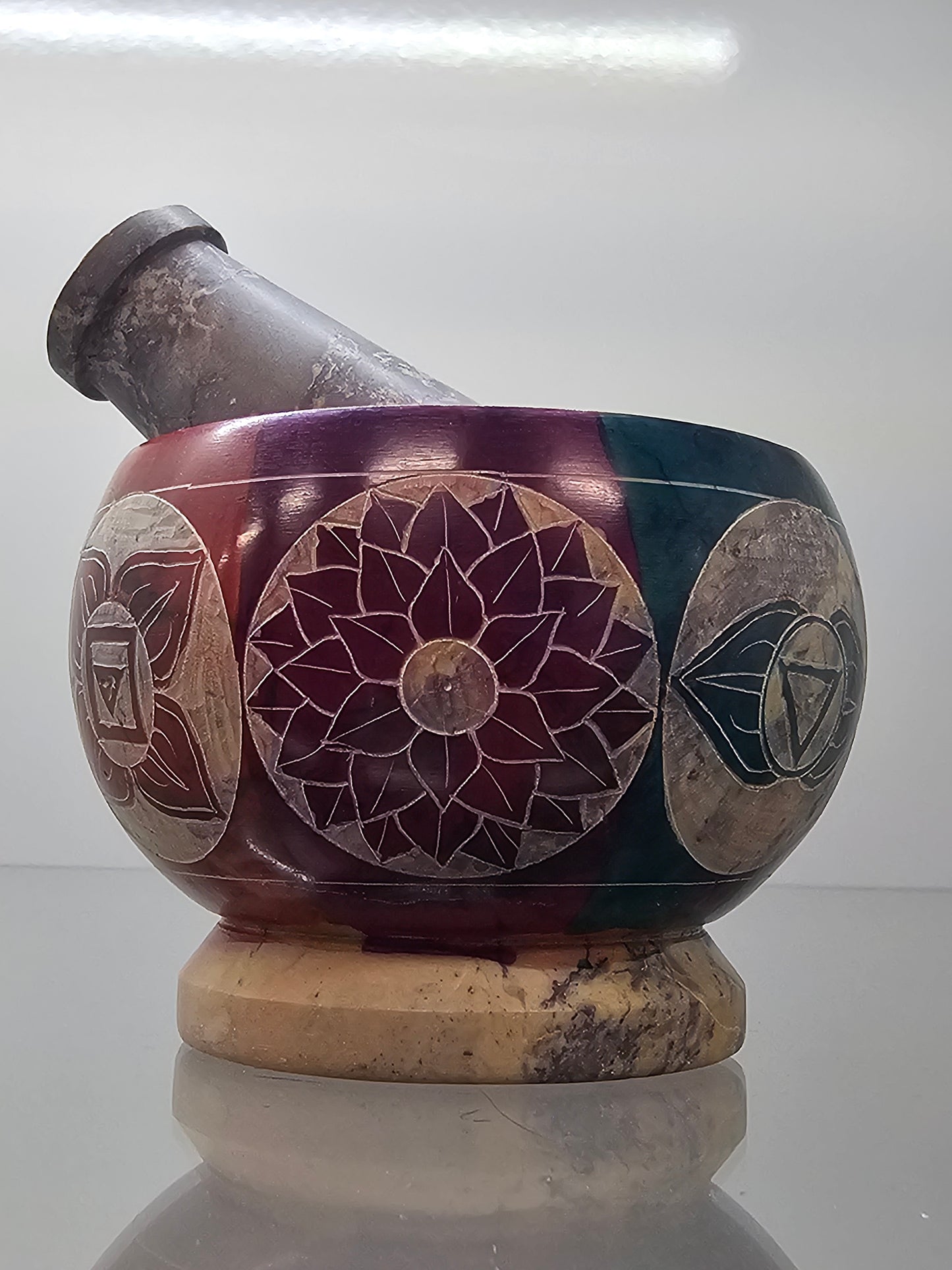Chakra Mortar and Pestel - Soapstone