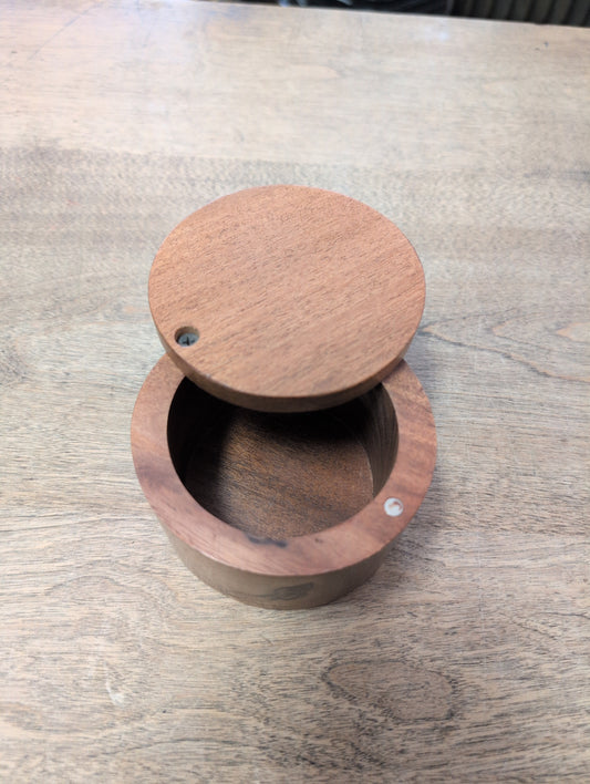 Round Acacia Wood Box