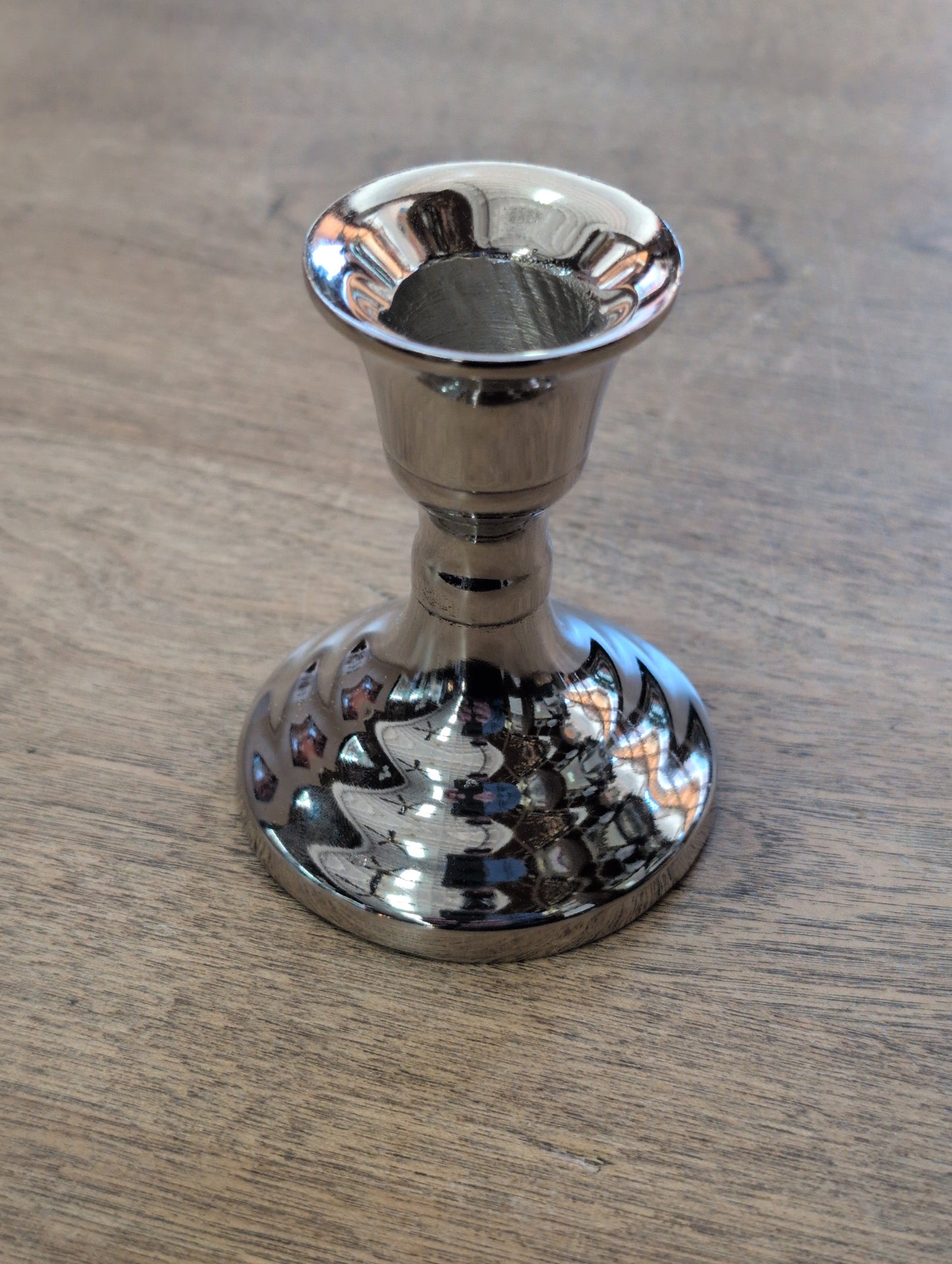 Silver Taper Candle Holder