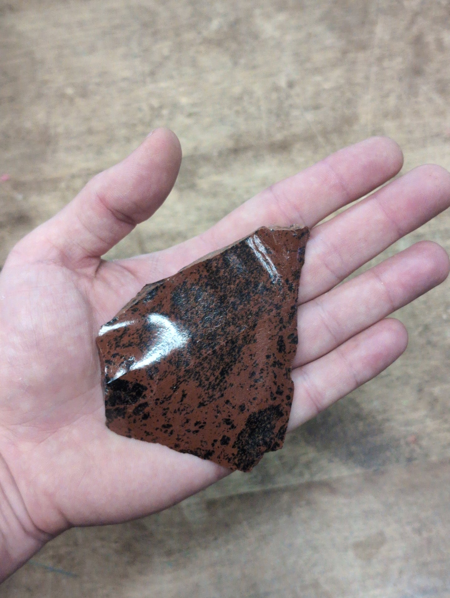 Mahogany obsidian rough
