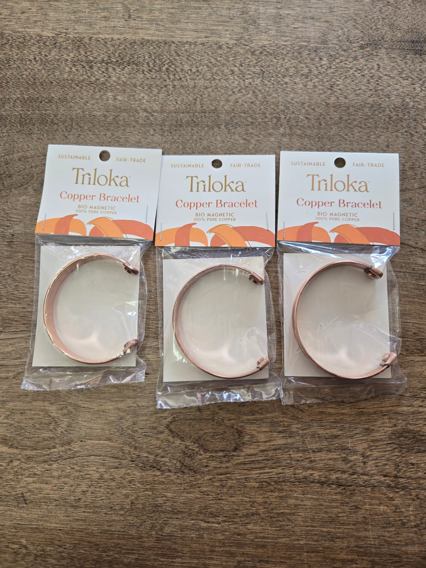 Triloka Copper Magnetic Bracelet