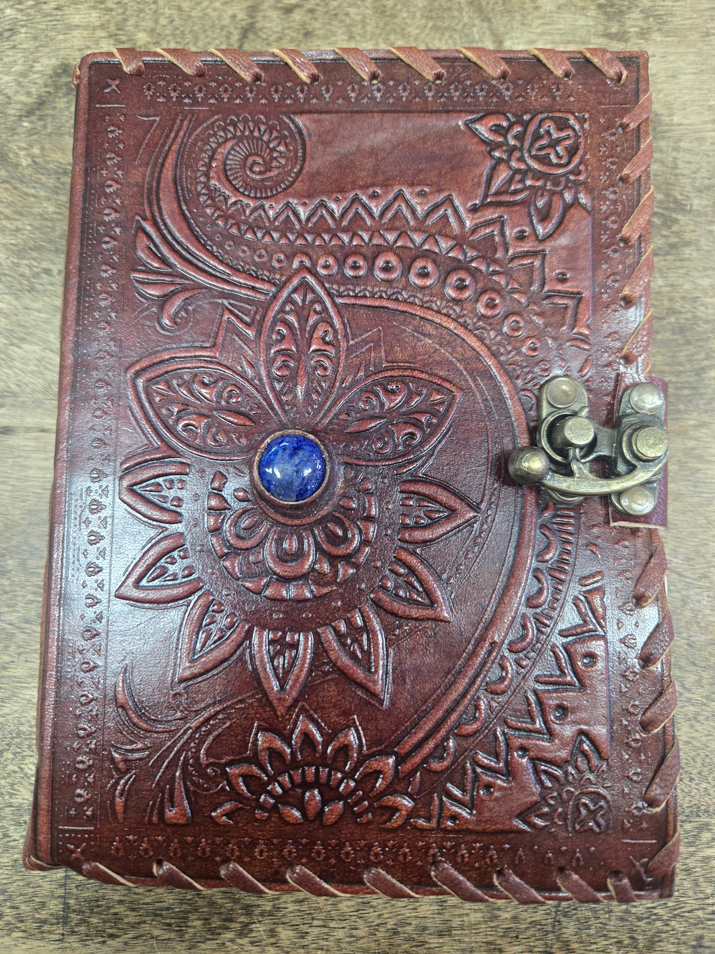 Mandala Leather Journal w/ Latch