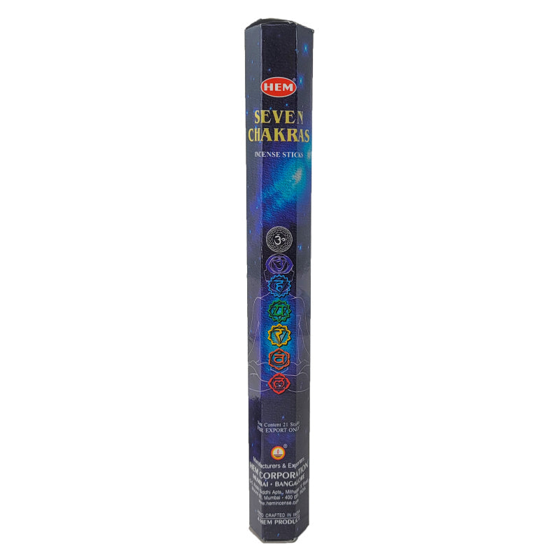 Seven Chakras HEM Incense 20 Sticks
