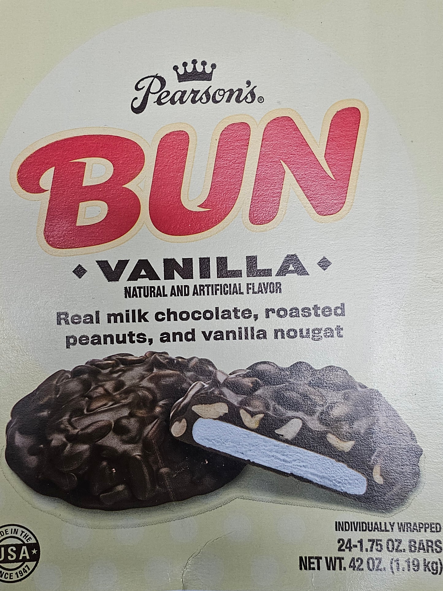 Pearson's Vanilla Bun Cluster Bar