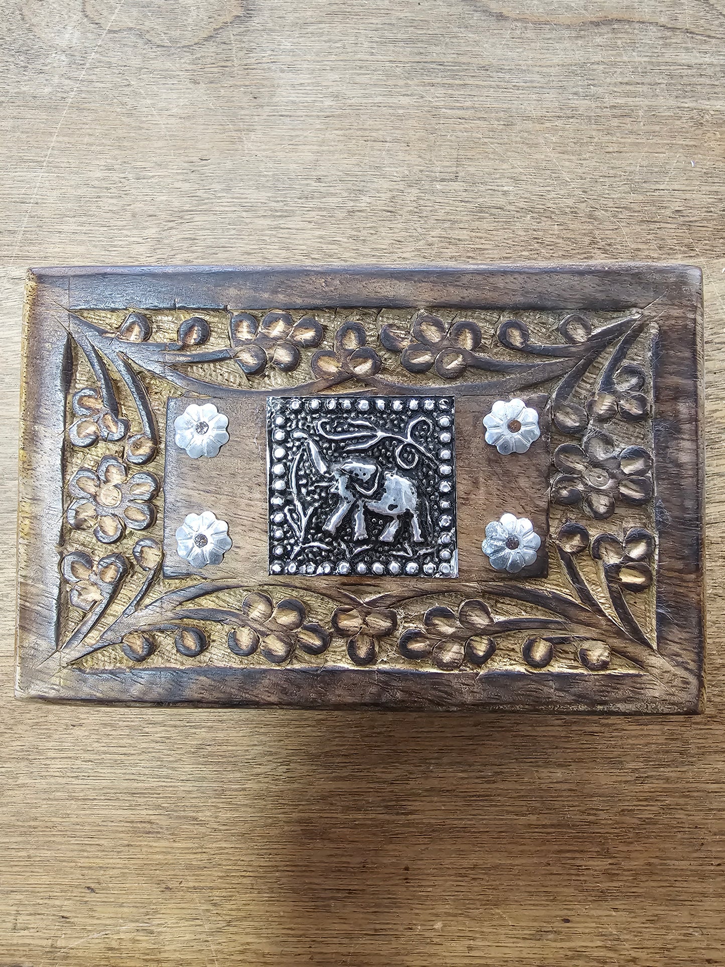 Carved Wood Box