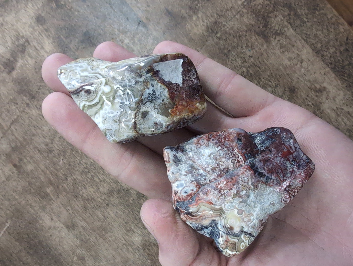 Crazy Lace Agate Tumbled