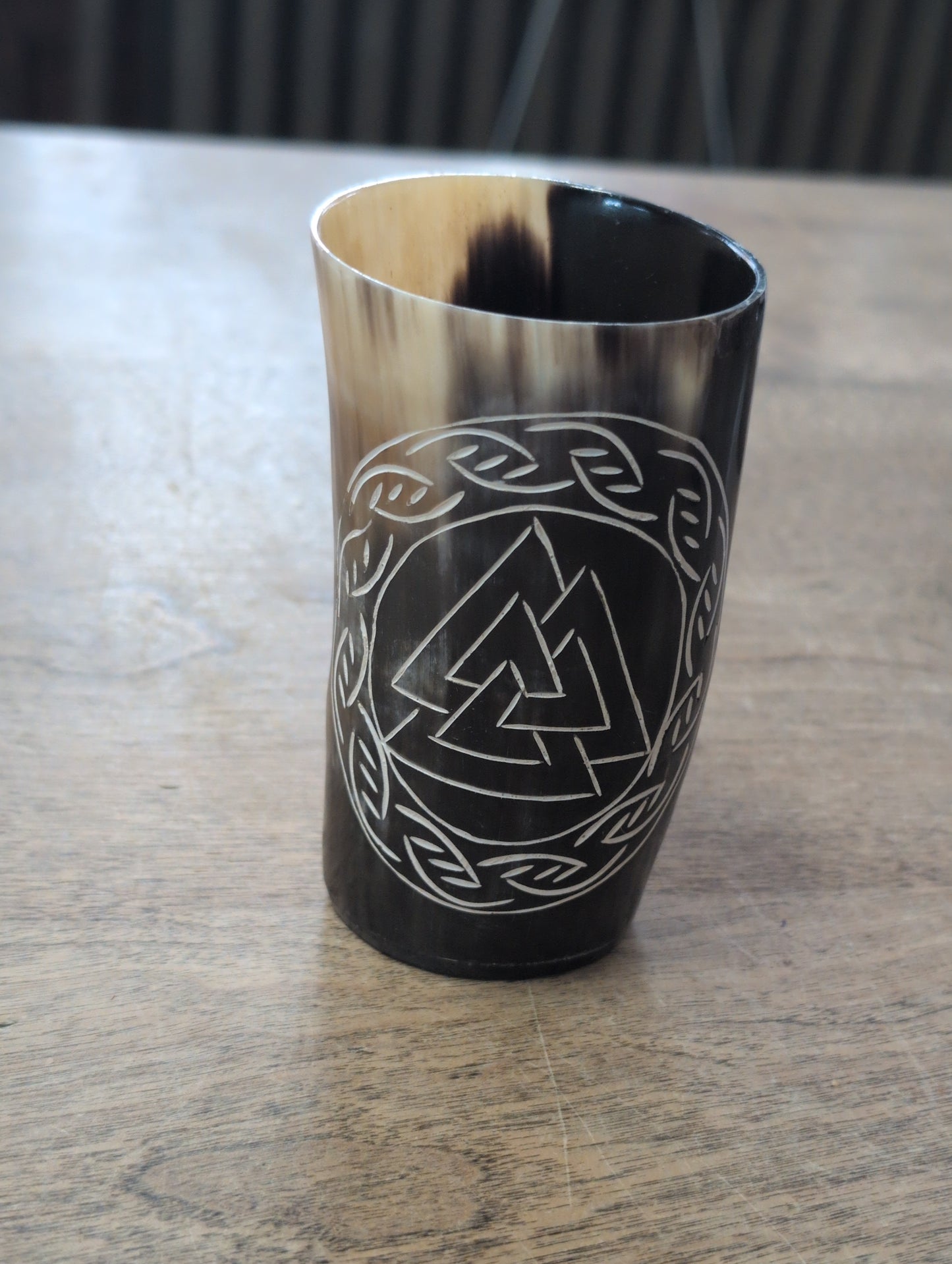 Valknut Drinking Horn Cup
