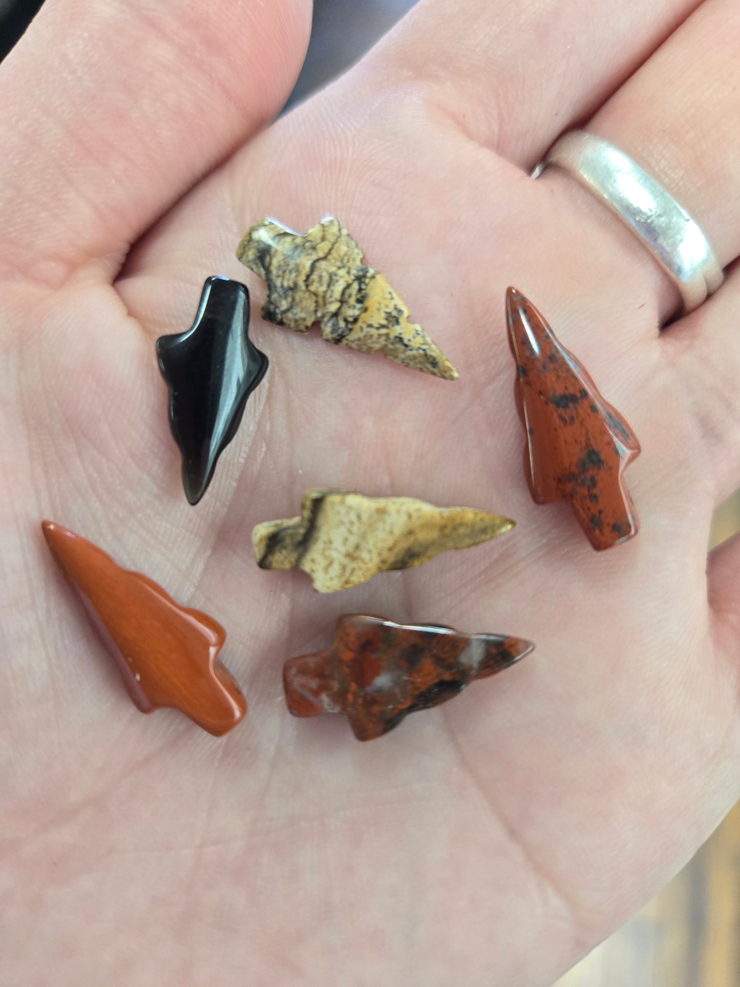 Stone Arrowhead Bead