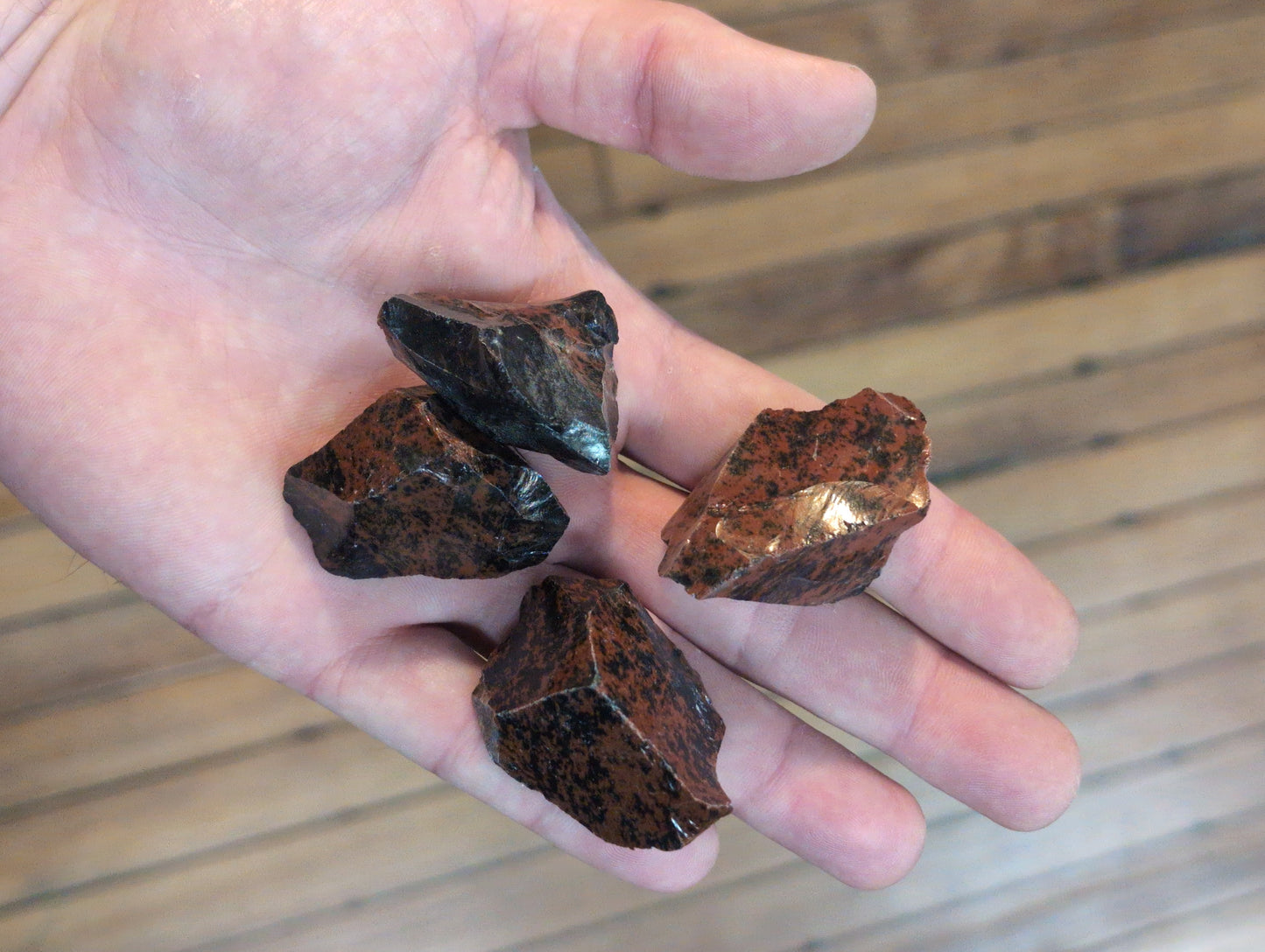 Mahogany obsidian rough