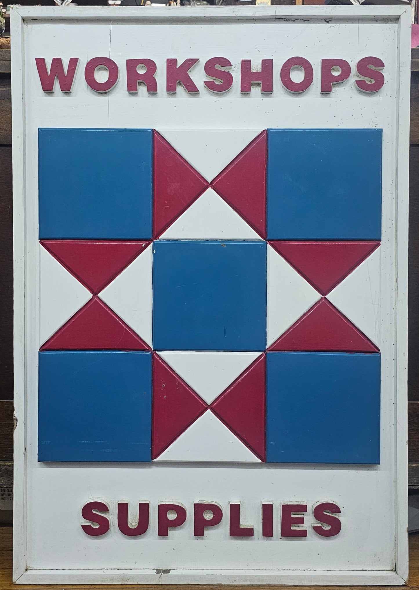 Workshops Supplies Sign