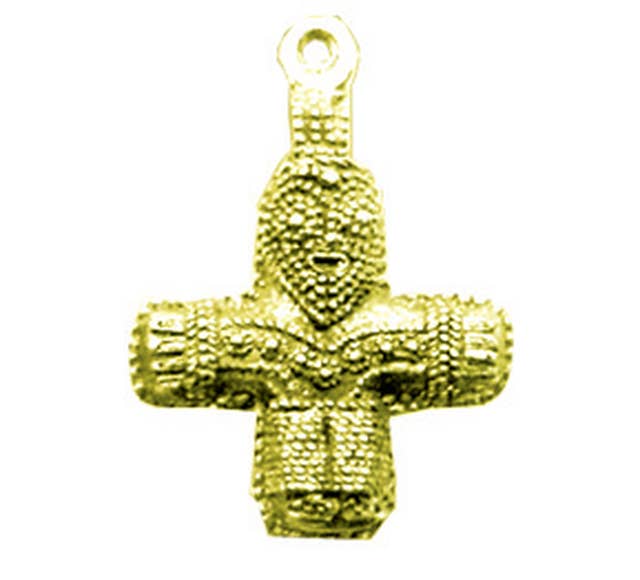 Gold Pendant - Viking Crucifix