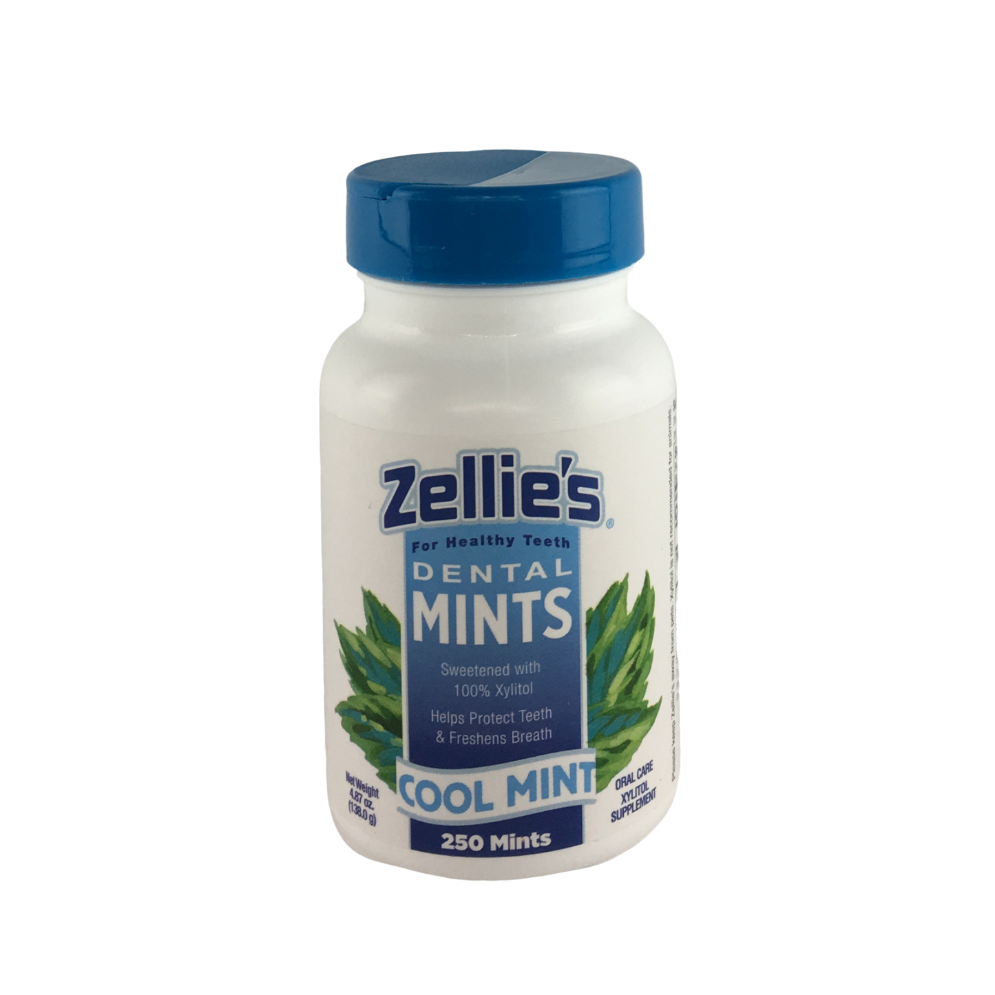 Zellie's Xylitol Dental Mints - Cool Mint 250ct Jar