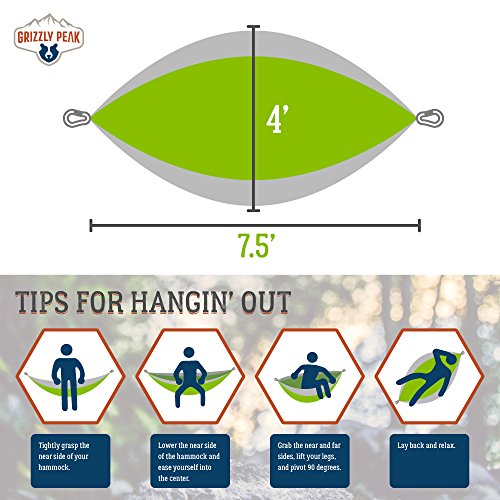 Single Wide Hammock Grizzly Peak Moss Mud