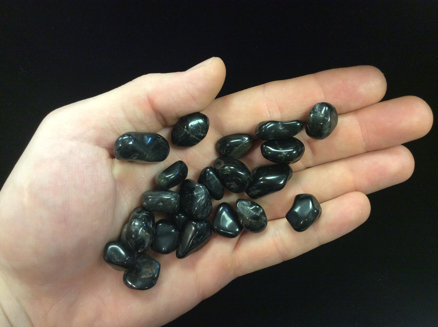 Onyx Black Agate Tumbled