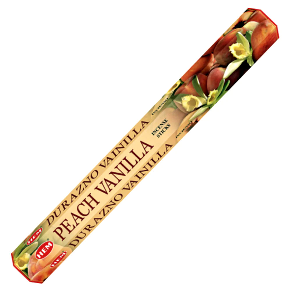 Peach Vanilla Stick HEM Incense 20 Sticks