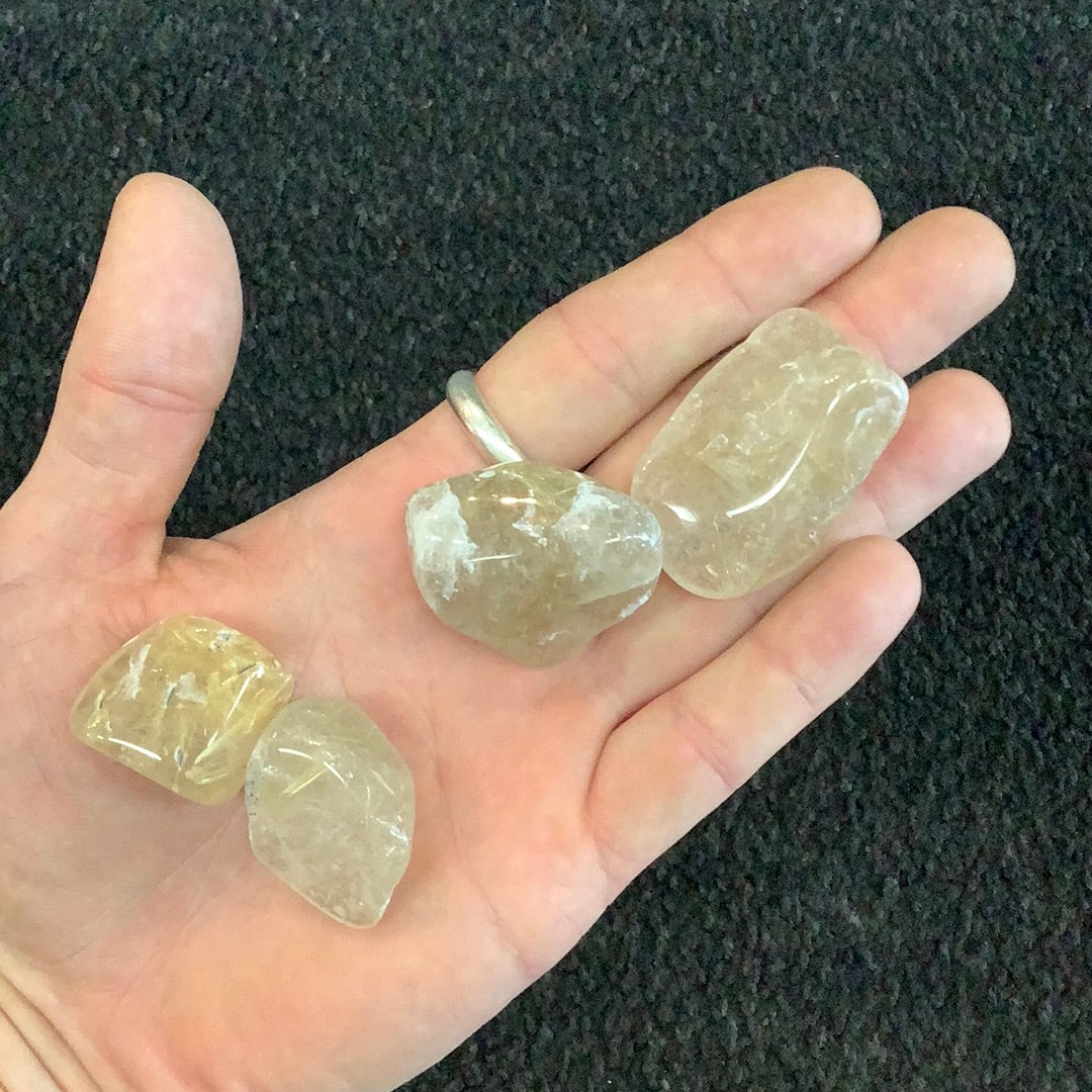 Rutilated Quartz Tumbled