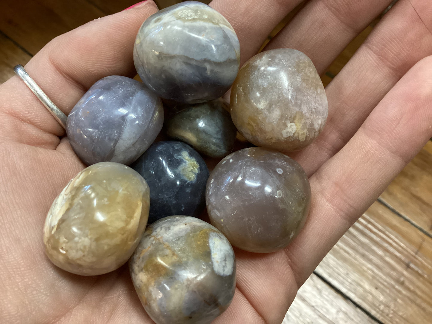 Purple Chalcedony Tumbled