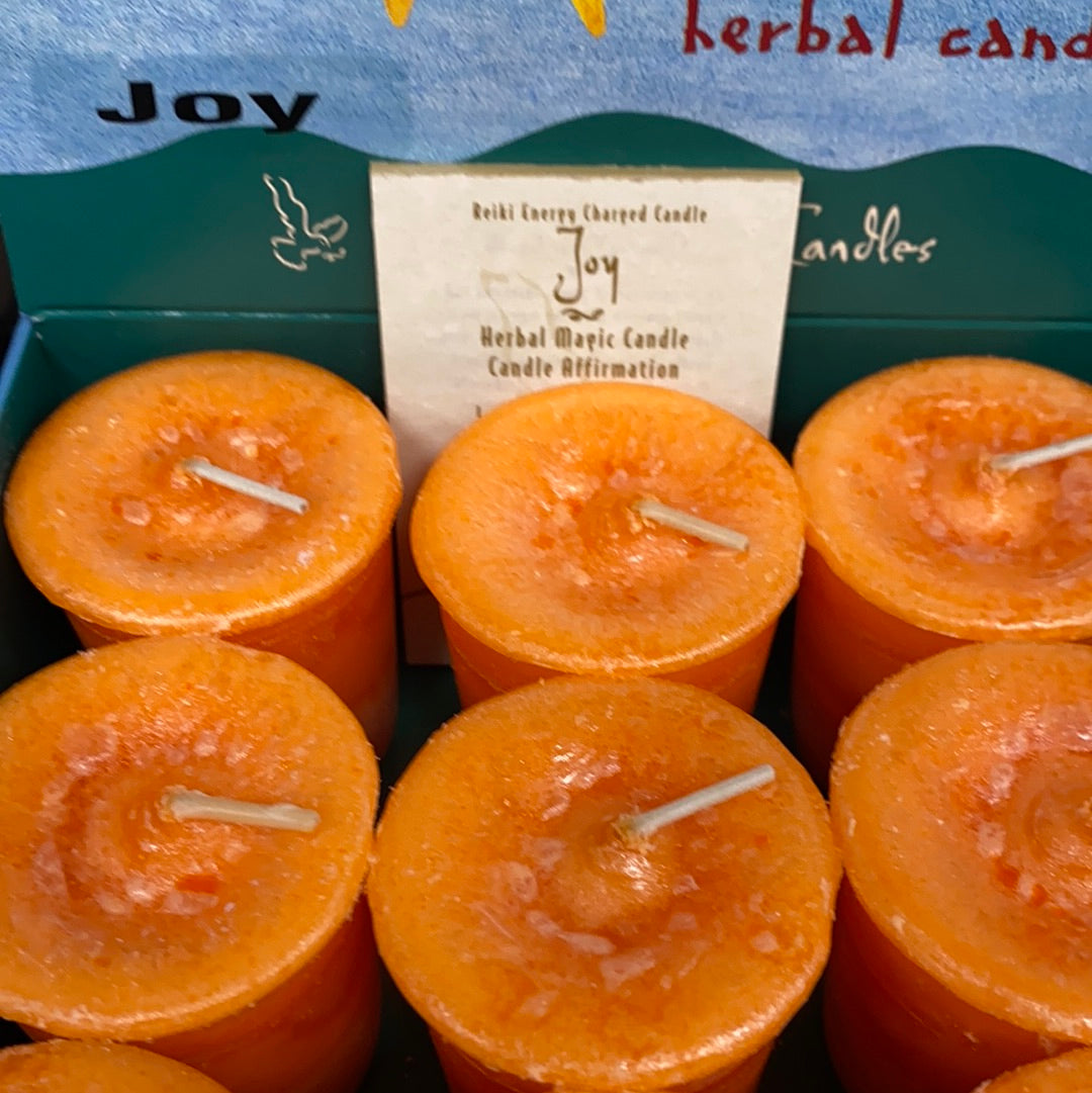 Reiki Charged Votive Candle Crystal Journey (no glass)