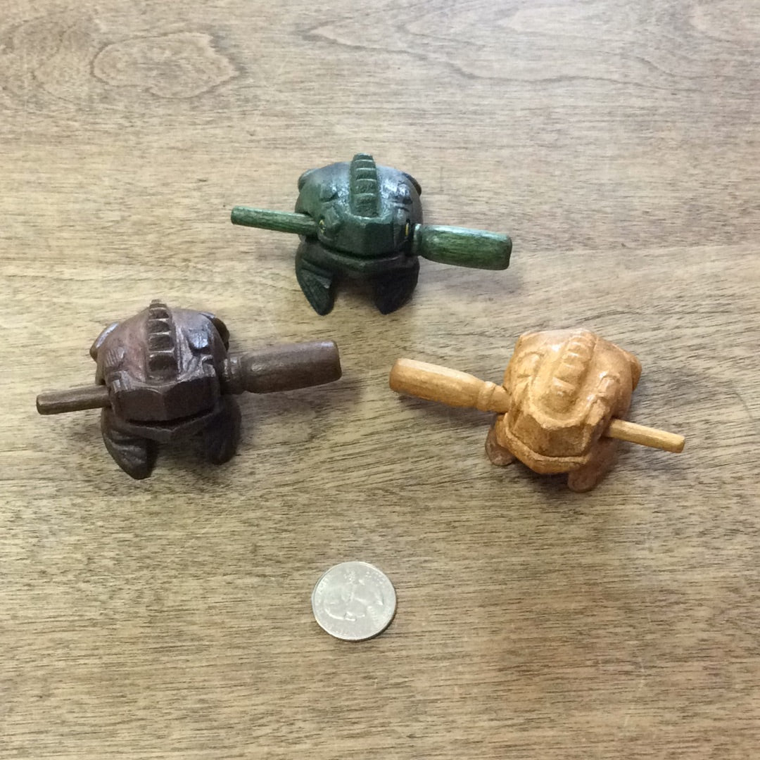 Wooden Frog Rasp Music Scraper