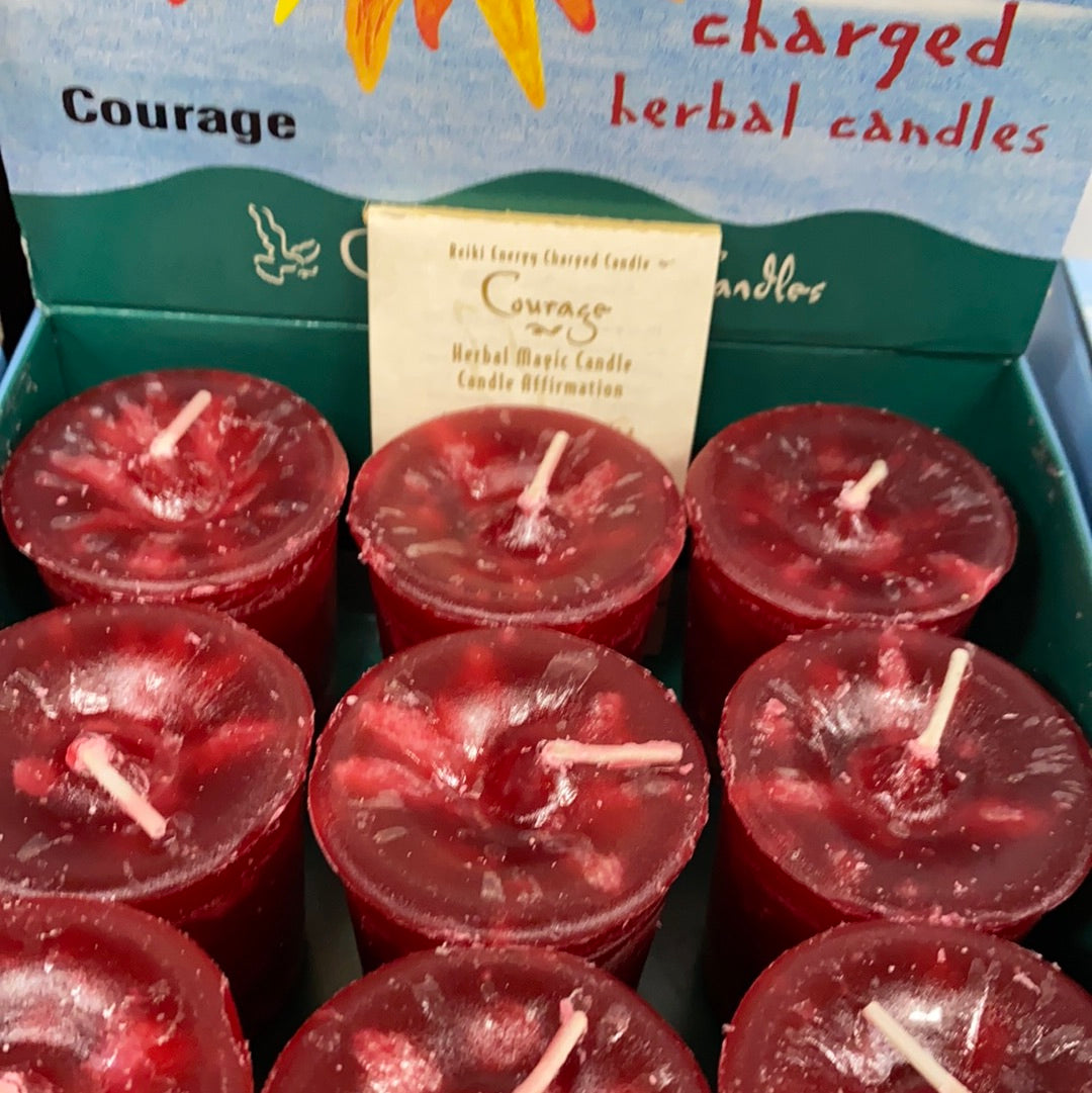 Reiki Charged Votive Candle Crystal Journey (no glass)
