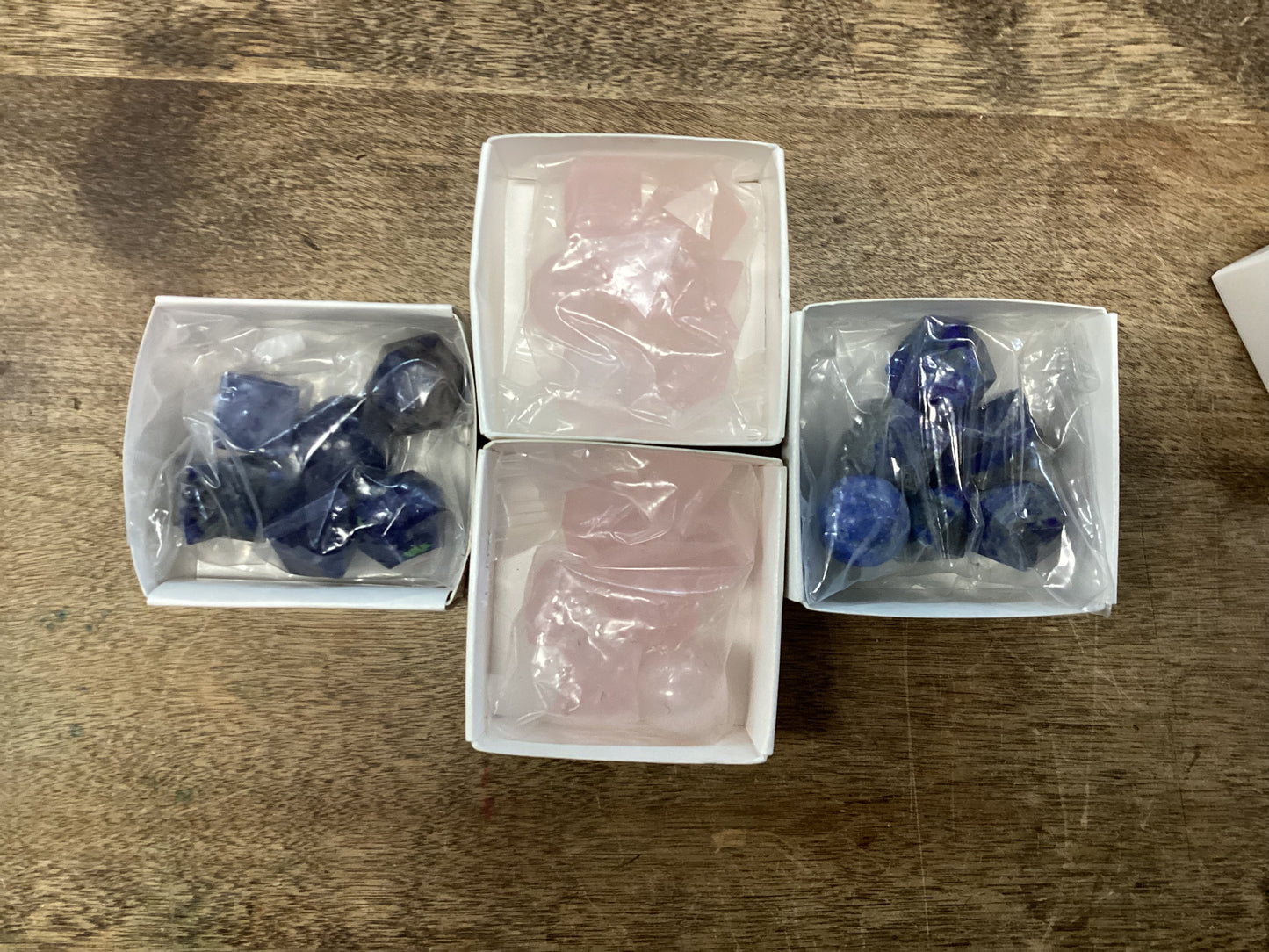 Platonic Solids Gemstone Carved Geometric Shapes