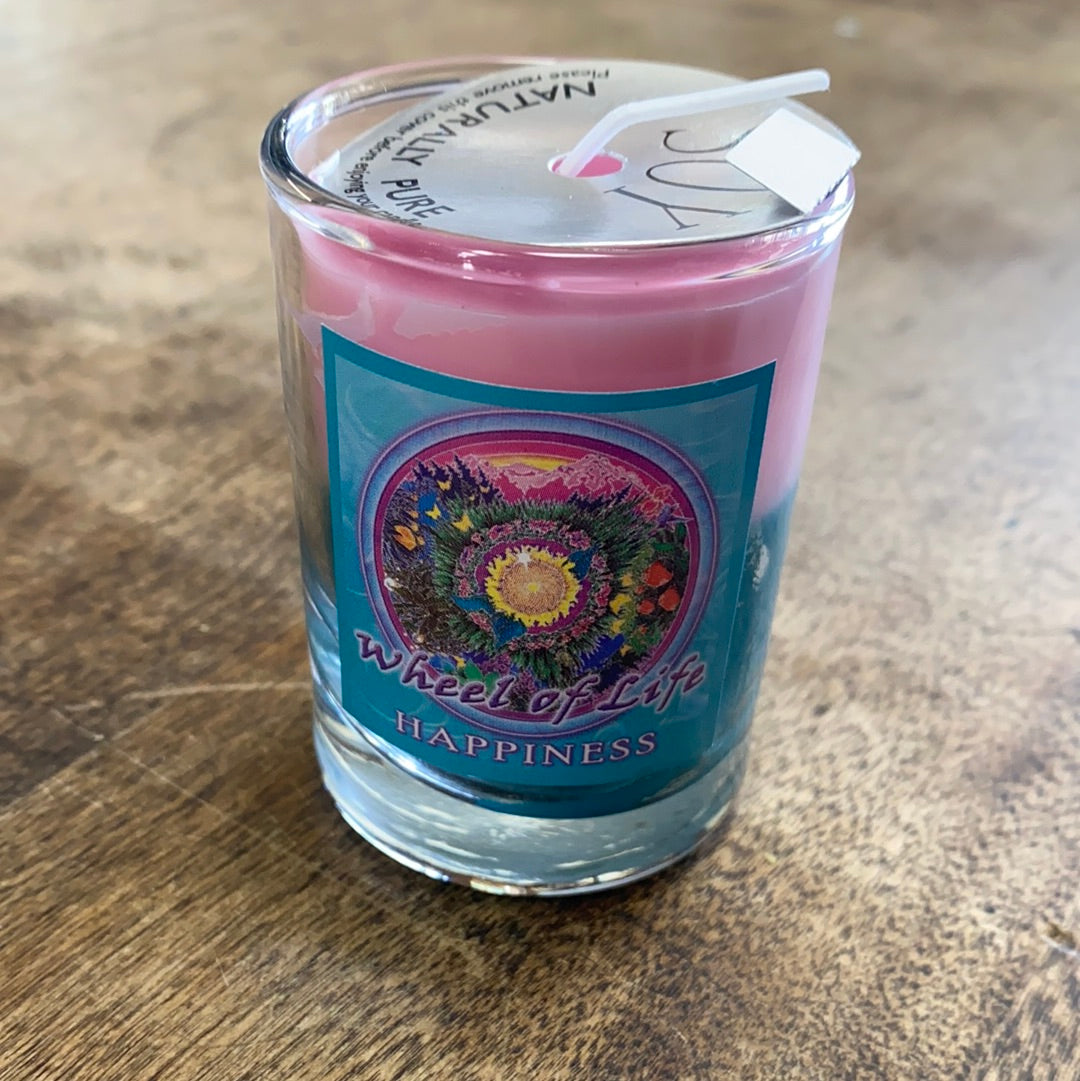 Soy Mandala Votive Candle by Crystal Journey