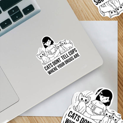 Cats Don't Narc Sticker