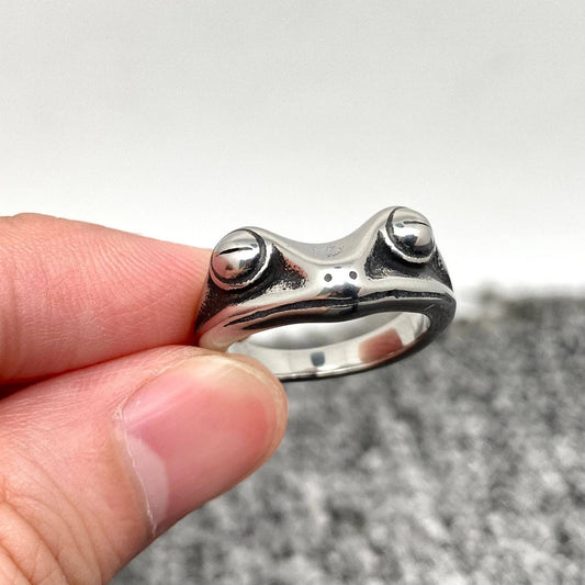 Frog Unisex Stainless Steel Ring - MJ/MR/FGS