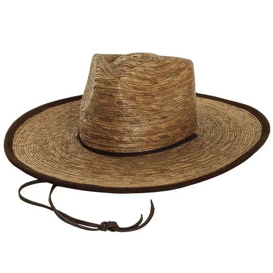 Wide Brim Palm Leaf Sun Hat - Style Otto Cocoa
