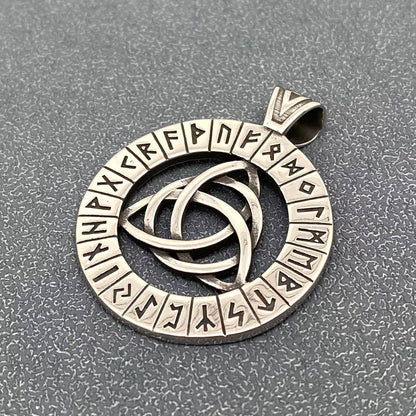 Stainless Steel Viking Celtic Trinity Knot Rune Charm
