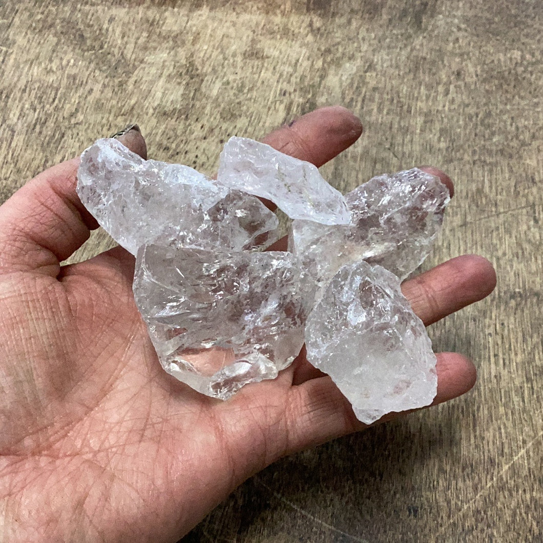 Clear quartz rough chunk