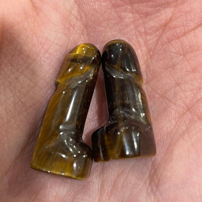 Crystal Phallic Figurine - Penis – Small Carved Gemstone Statue