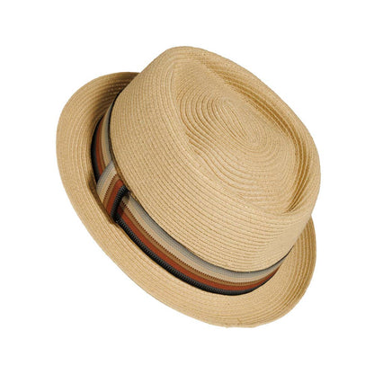 Paper Braid Straw Pork Pie Hat Style Cortez