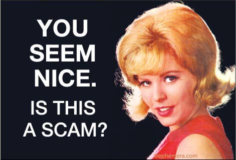 MAGNET: YOU SEEM NICE, is this a scam?