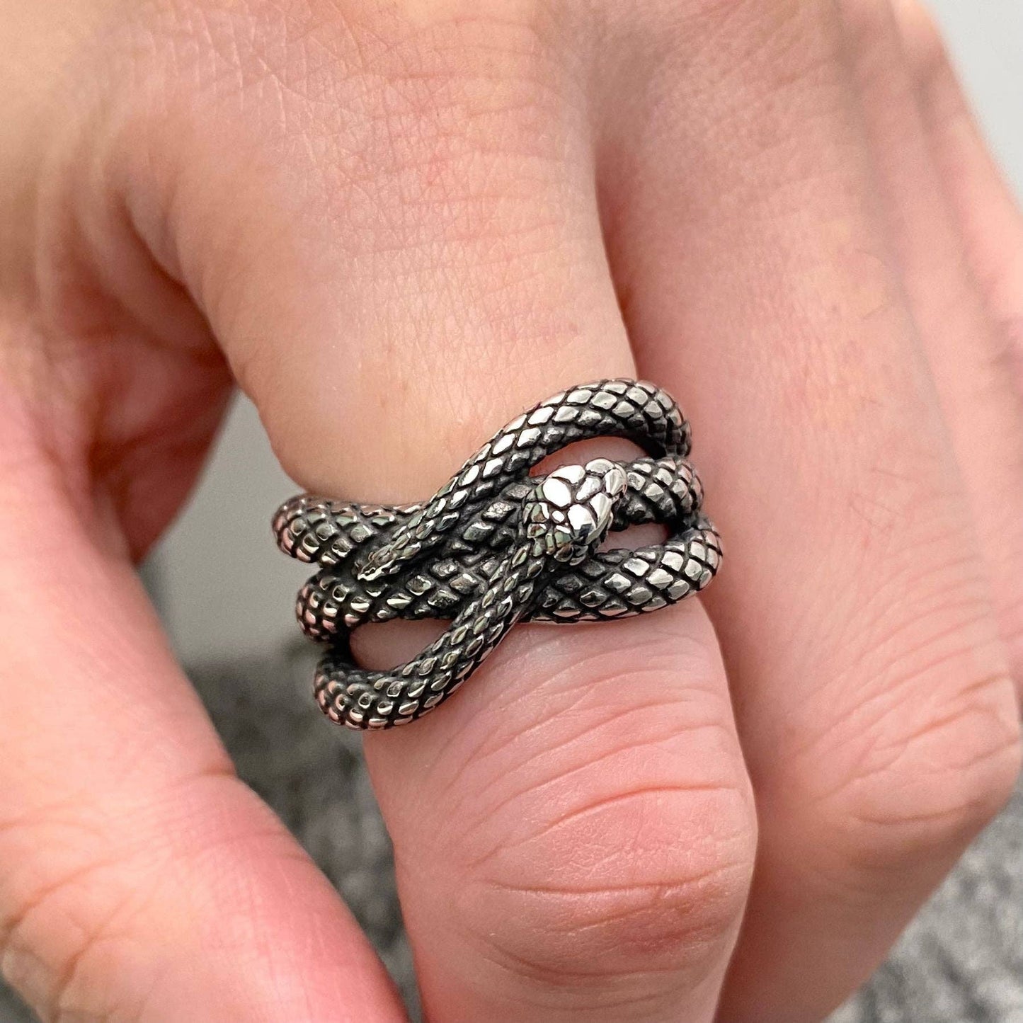 Snake Stainless Steel Unisex Ring