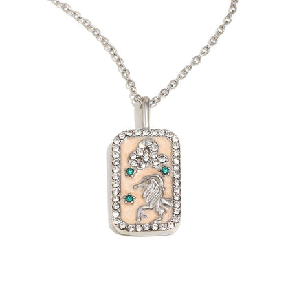 Zodiac 12 Constellations 18K Golden S.Steel Necklace - FGS