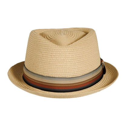 Paper Braid Straw Pork Pie Hat Style Cortez