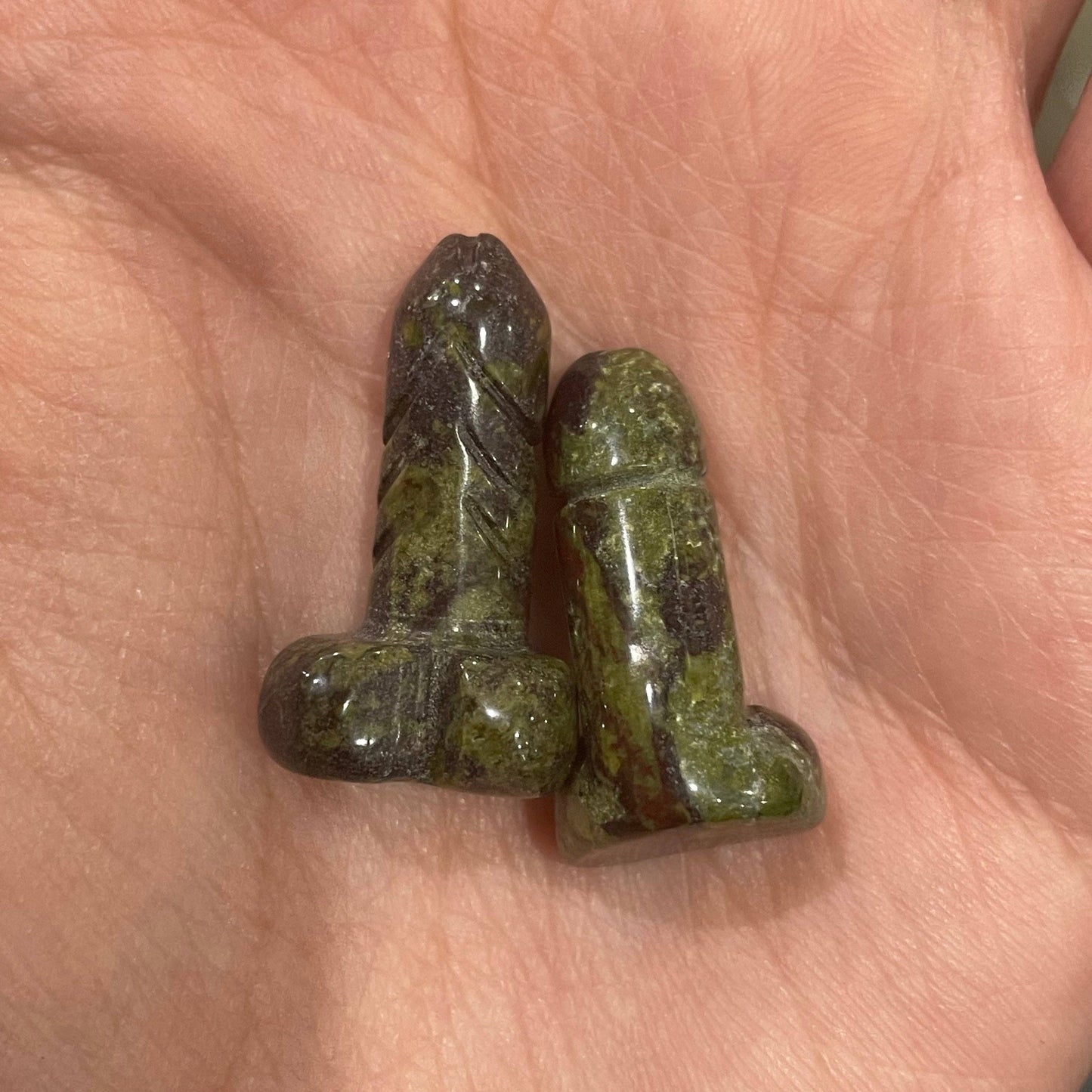 Crystal Phallic Figurine - Penis – Small Carved Gemstone Statue